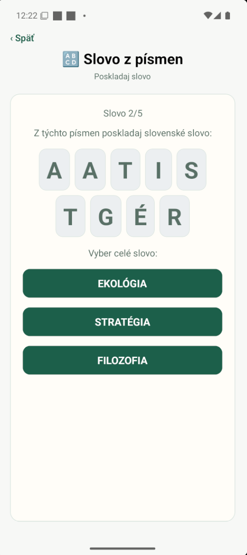 Slovo z písmen