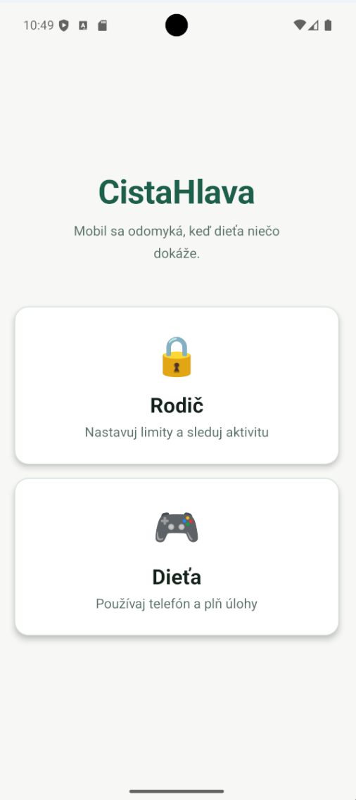 Výber režimu