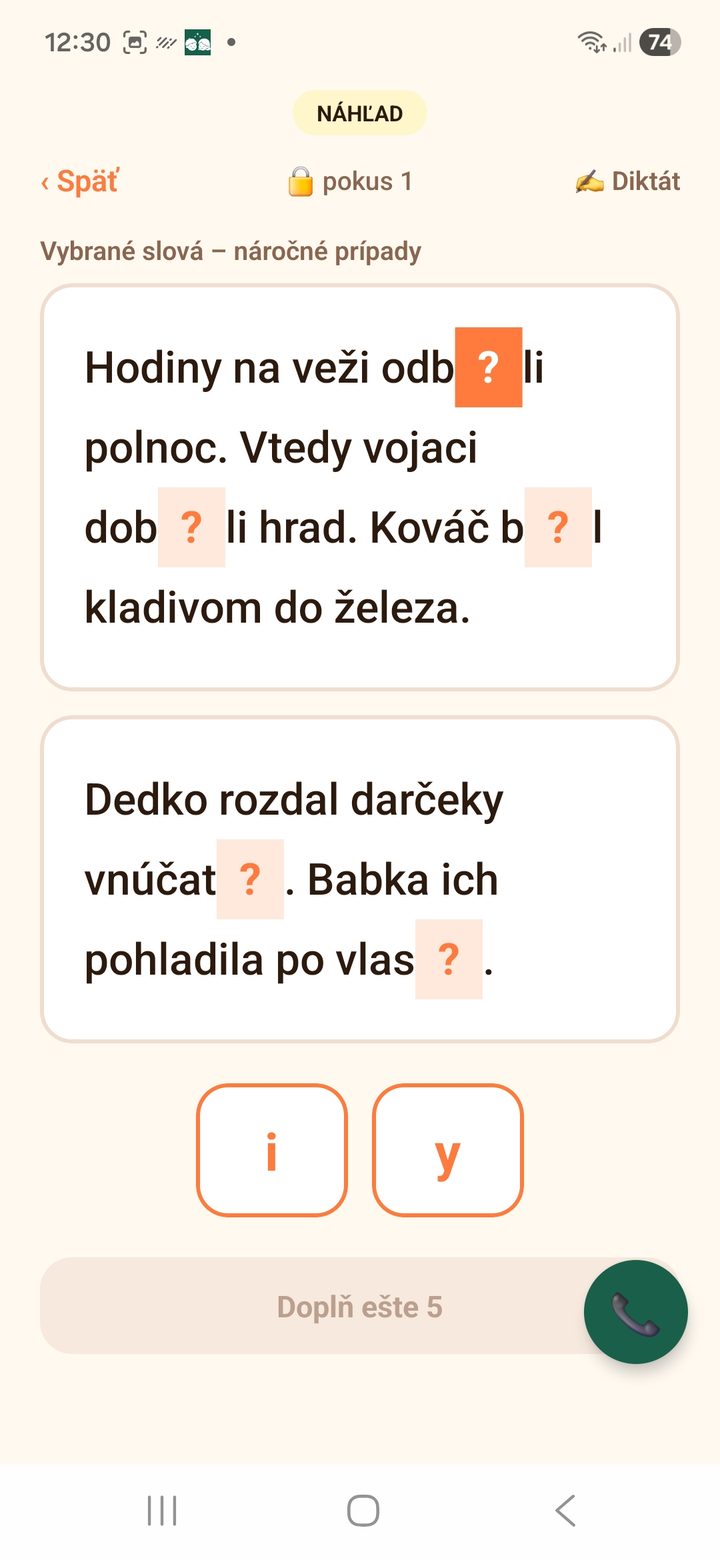 Diktát – 7. ročník – vybrané slová, náročné prípady