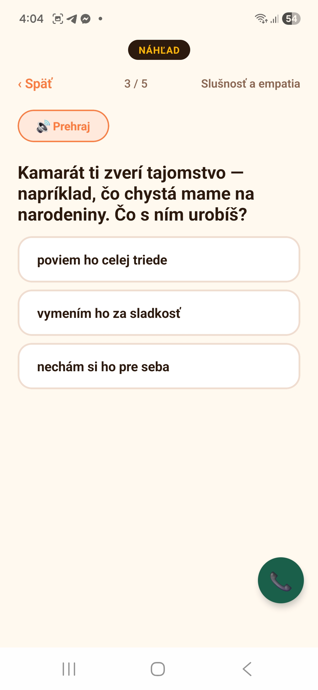 Slušnosť a empatia 7-9